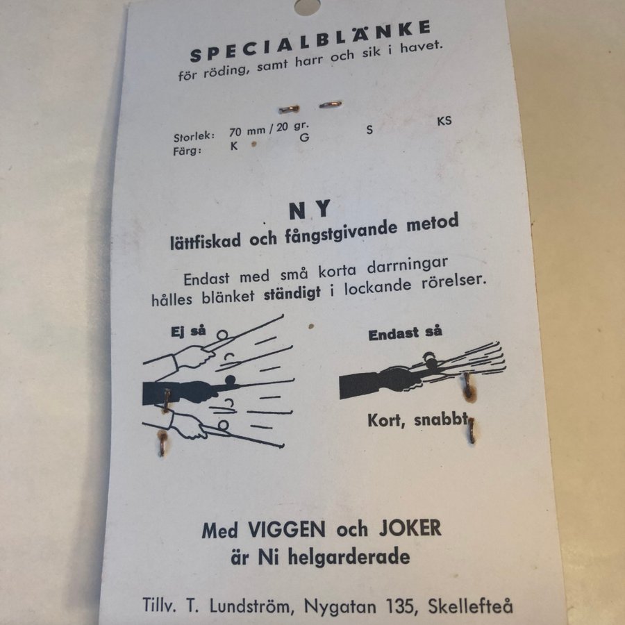 VIGGEN specialblänket för röding, harr och sik