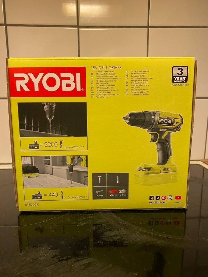 Ryobi 18V Drill Driver R18DD20