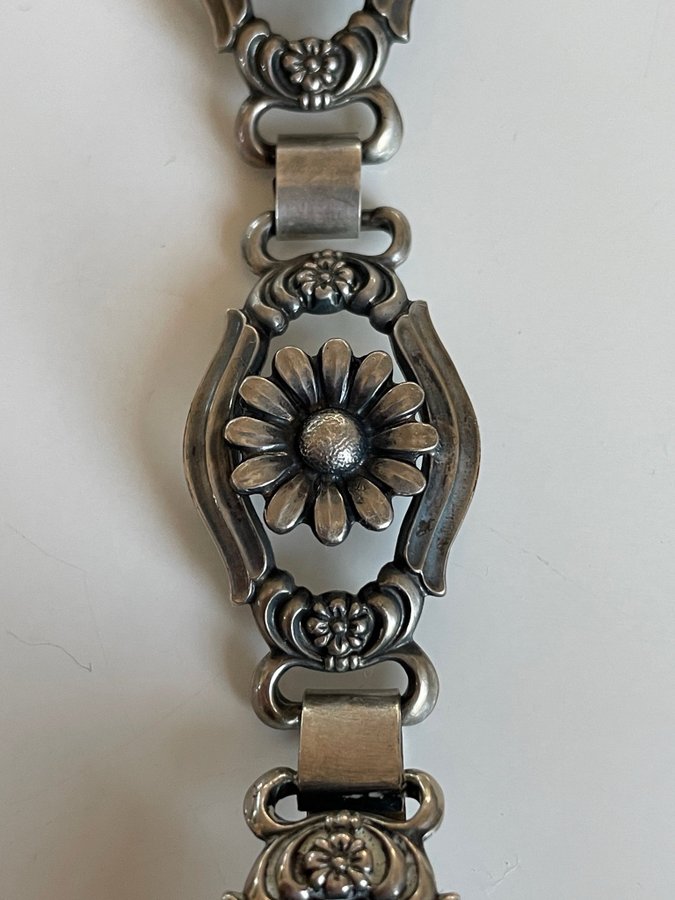 Armband silver Guldvaruaktiebolaget G Dahlgren  Co 1946 1954