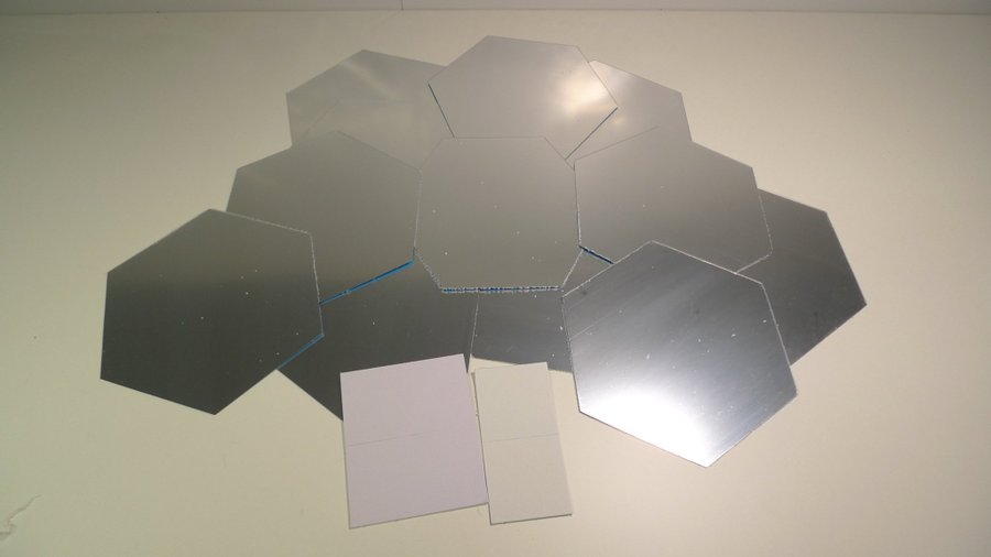 BID! DIY Wall Acrylic Mirror Stickers, Set 12 Pcs, Hexagon Wall Stickers! New!