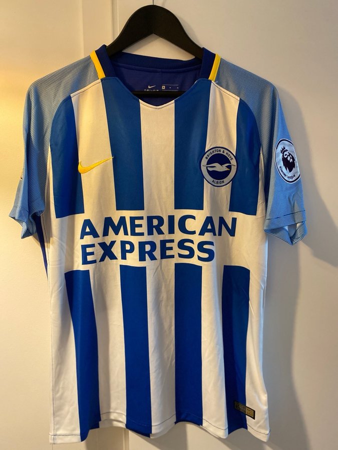 Nike blå vit gul Brighton storlek M KNOCKAERT 11