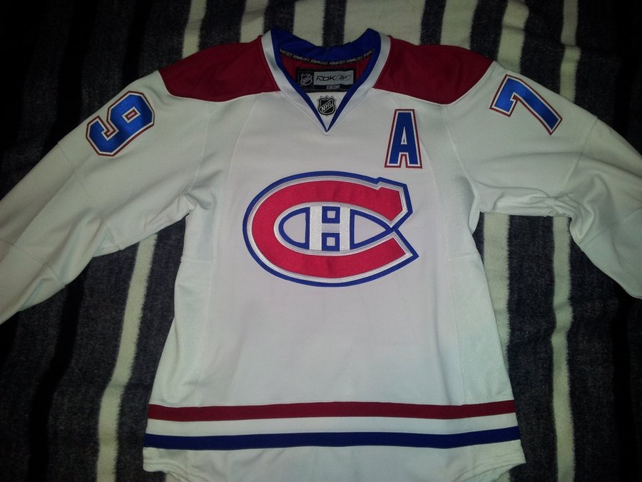 Montreal Canadiens - Authentic White Jersey #79 Markov, stl: 46.