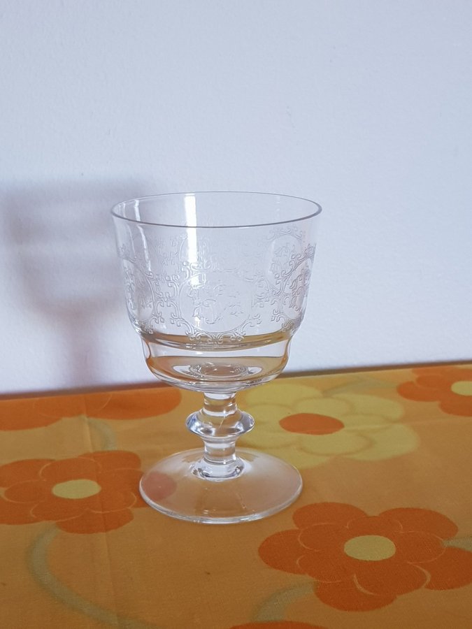 Retro vintage vitvinsglas Elon Edvin Ollers Kosta Boda