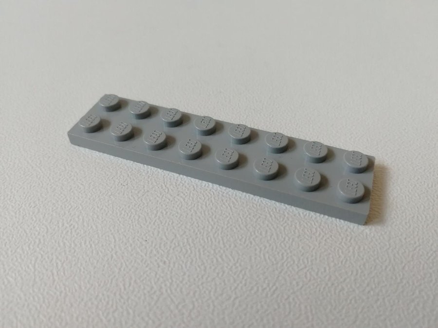 Lego - plate - platt - bas - 2x8 - part 3034 - ljusgrå (bluish)