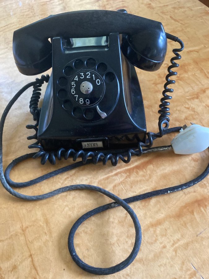 Telefon i bakelit LM Ericsson Retro