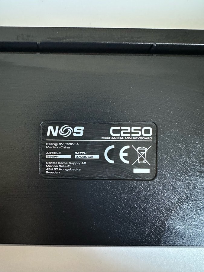 NOS C250 Mekaniskt tangentbord