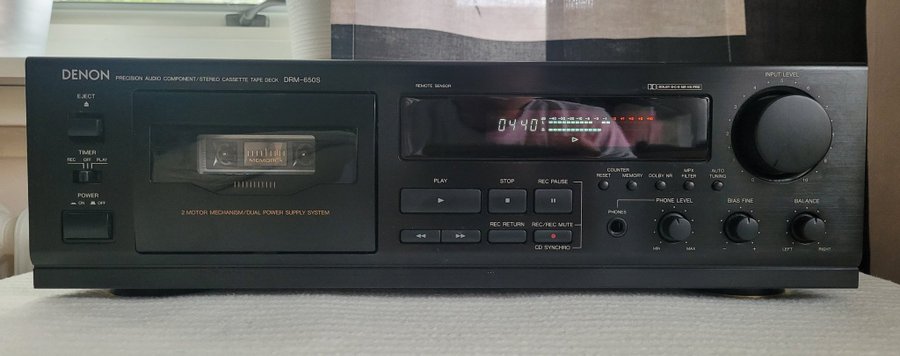 Denon DRM-650S kassettdäck i mkt bra skick