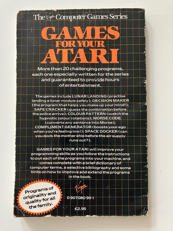 Games for your Atari - Virgin Computer Games Series