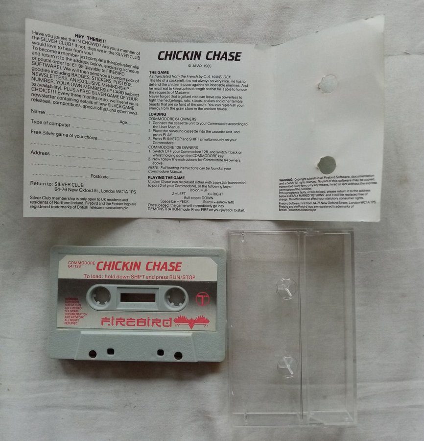 Chickin Chase (Firebird - Silver 199 Range) - Commodore 64 / C64 Spel