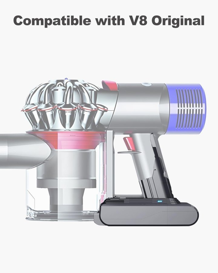 NYTT 6 000 mAh ersättningsbatteri för Dyson V8 Absolute mfl | Ordpris 489kr