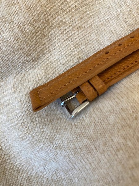 Klockarmband läder skinn Cognacsbrun Nytt!