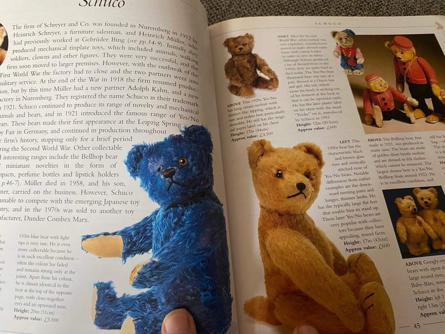 A Collector's Guide to Bears, bog gamle bamser, bog legetøj, Bok Björne