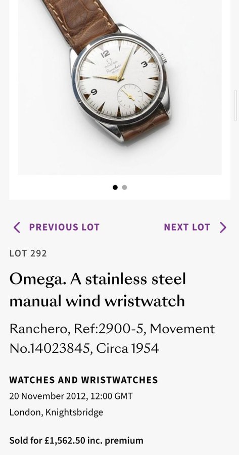 OMEGA KLOCKA WATCH CK 2900-5 CASEBACK SNAP BACK - FOR RANCHERO?