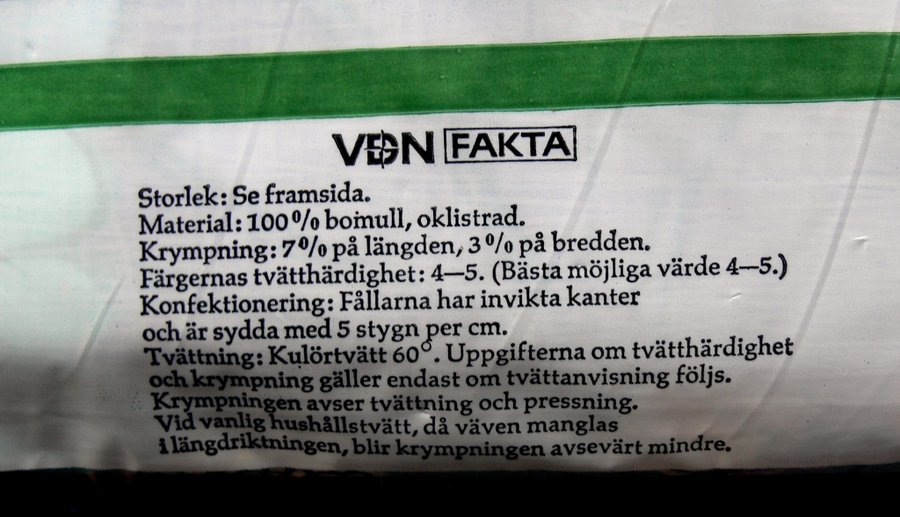 Vackra färgglada påslakan och örngott, 70-tal, retro, nya i förpackning