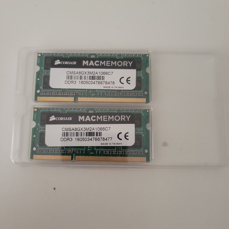 Ny Corsair 8GB för MAC (2x4GB) DDR3 1066MHz SO-DIMM