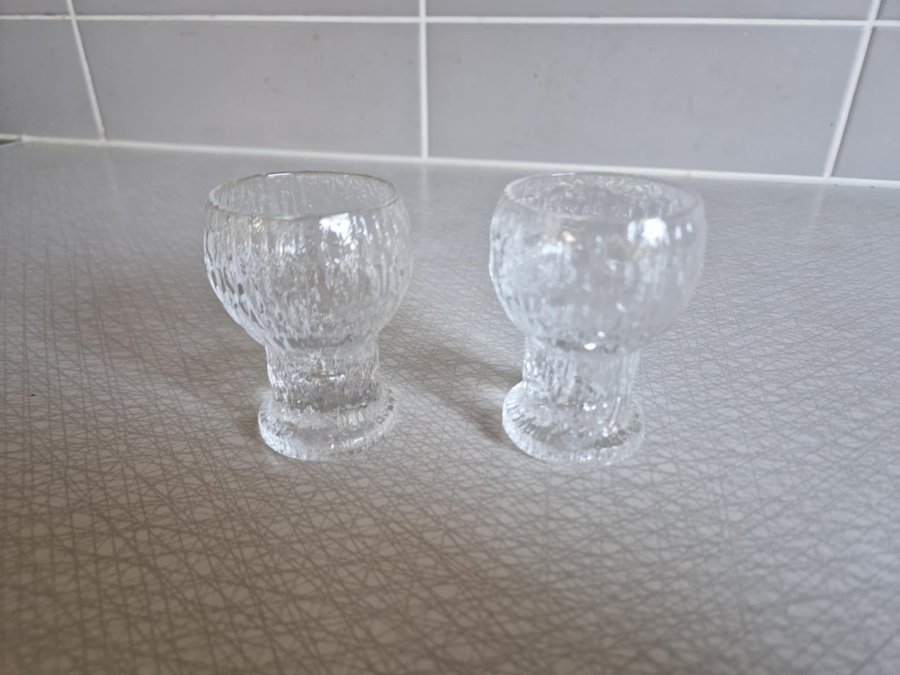 2 st Iittala snapsglas.