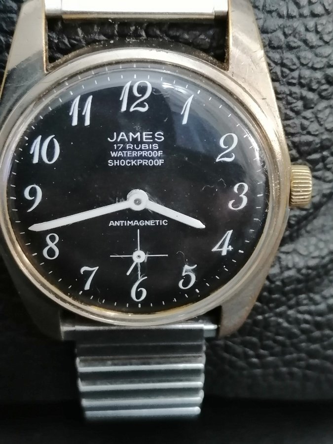 Äldre James 17 Rubis mekaniskt Armbandsur