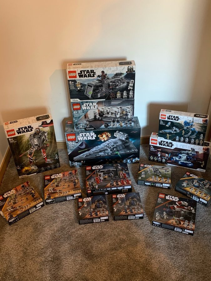 Lego star wars 14st Oöppnade set