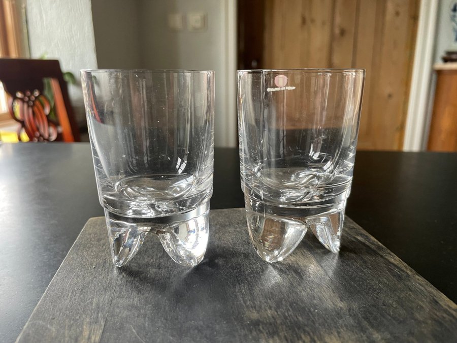 2 Shot glass, Kippis, Timo Sarpaneva, 1977, Iittala,