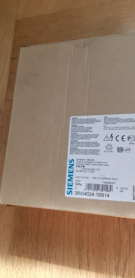 Mjukstart Siemens 3RW4024-1BB14