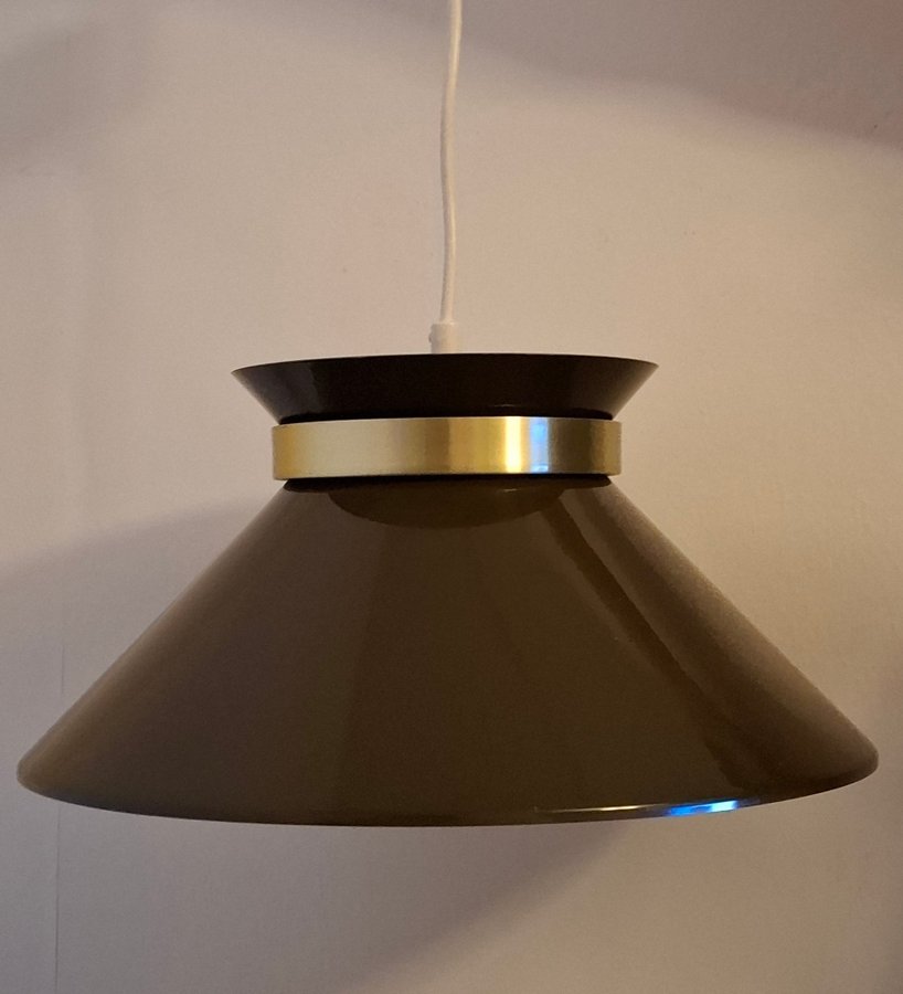 RETRO 70-TAL BELID TAKLAMPA DESIGN CARL THORE METALL LAMPA KÖKSLAMPA BELYSNING