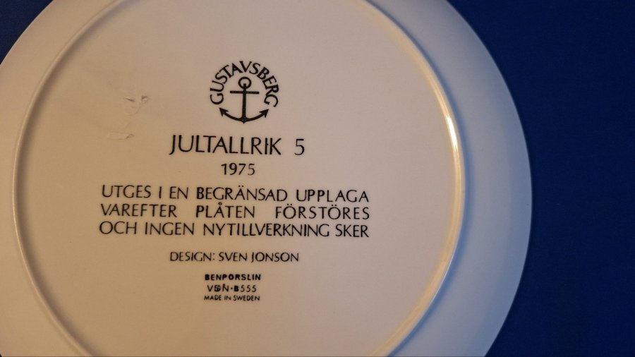 JULTALLRIK 1975 FRÅN GUSTAVSBERG