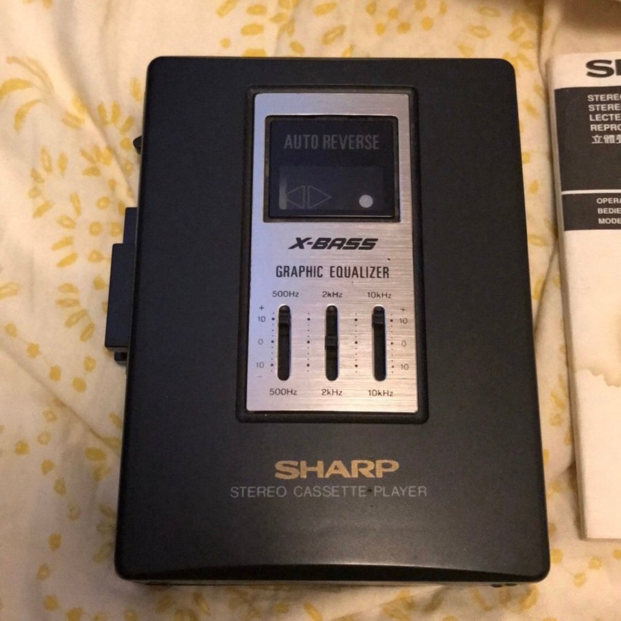 SHARP AUTOREVERS STEREO CASSETTE NY ALDRIG ANVÄND