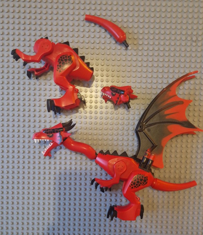 Lego red dragon