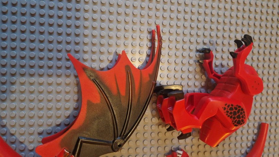 Lego red dragon