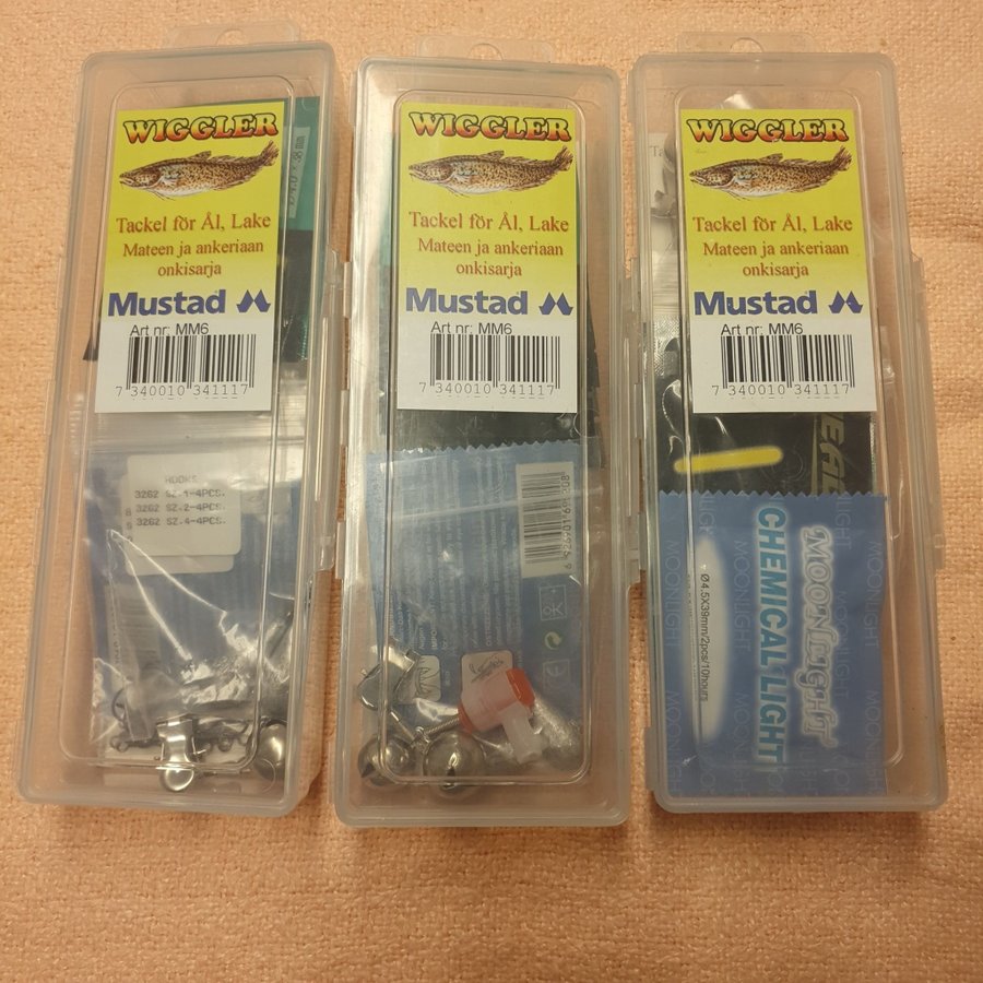 3st NYA Wiggler bottenmete set (typ darts) För ål lake vitfisk abborre mm