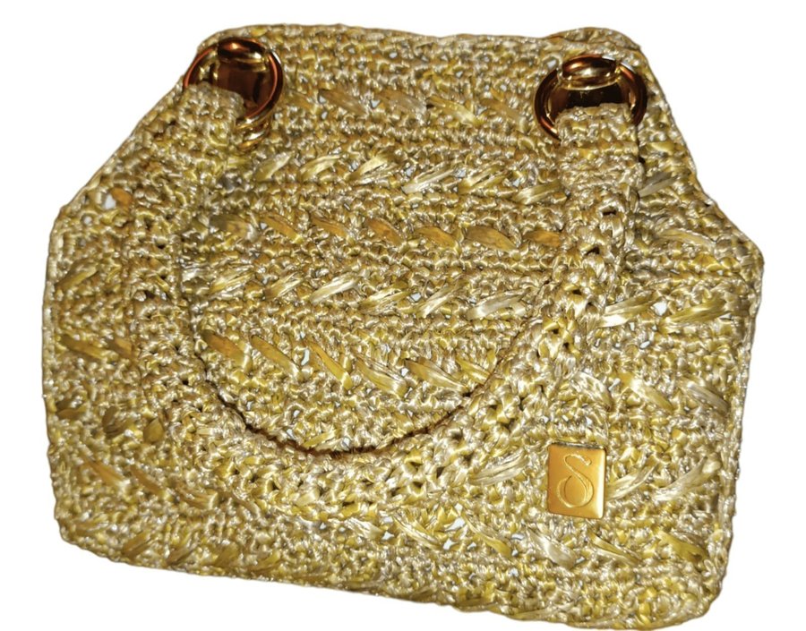 Elegant guldväska (Elegant Gold Weave Bag)