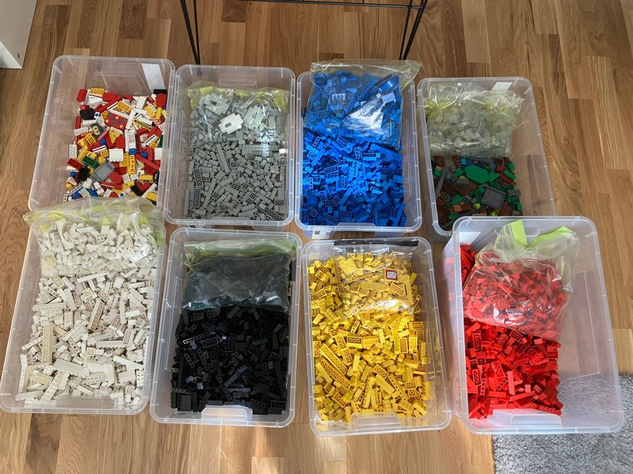 LEGO 126kg bricks 80/90-tal