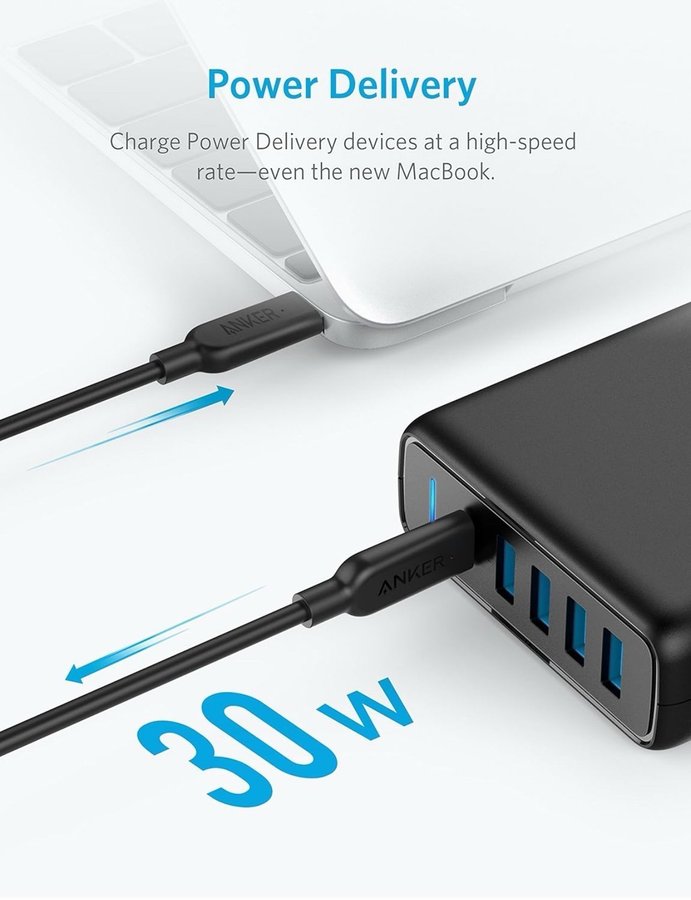 Anker PowerPort+ 5 USB-C