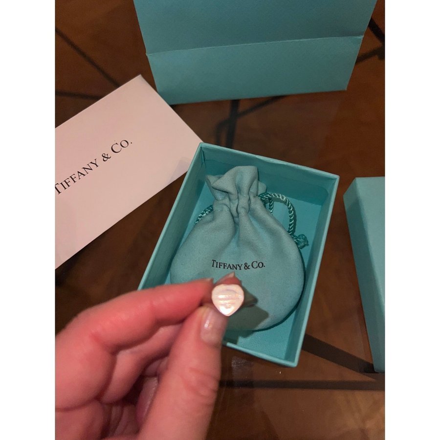 Tiffany  Co ring med box dustbag kvitto och påse