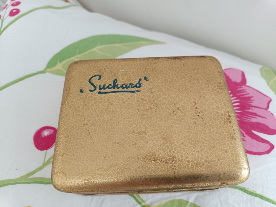 "Suchard" Använd i Wimmerströms konditori. 1950 tal Samlarobjekt ÄKTA GULD