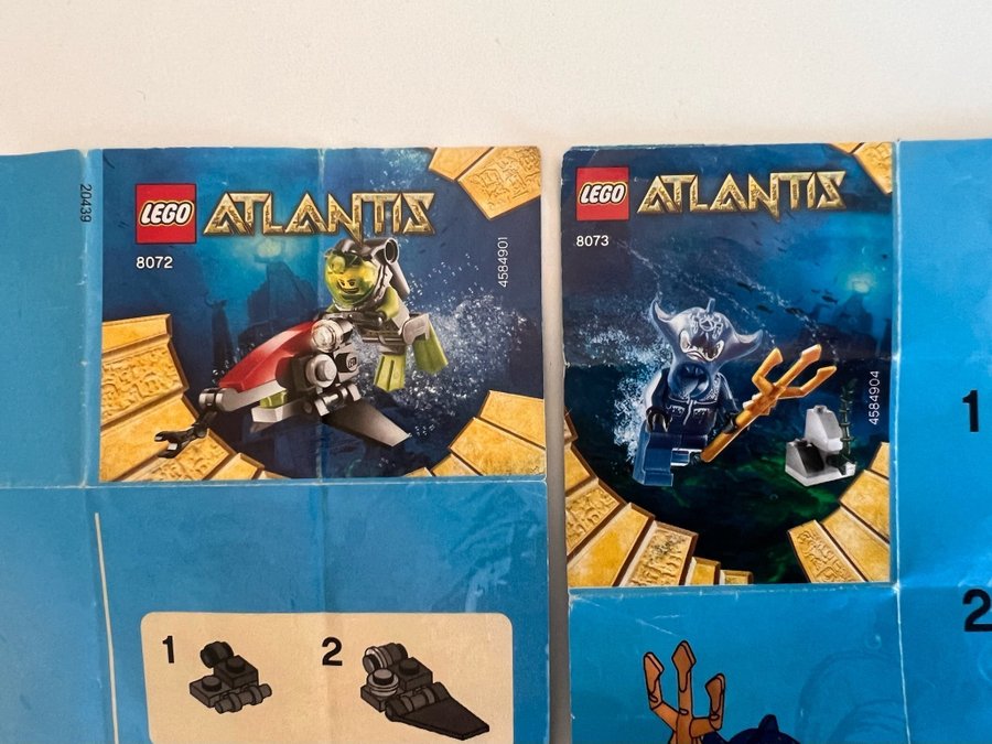 LEGO ATLANTIS 8072+8073 - SUPERSKICK KOMPLETT