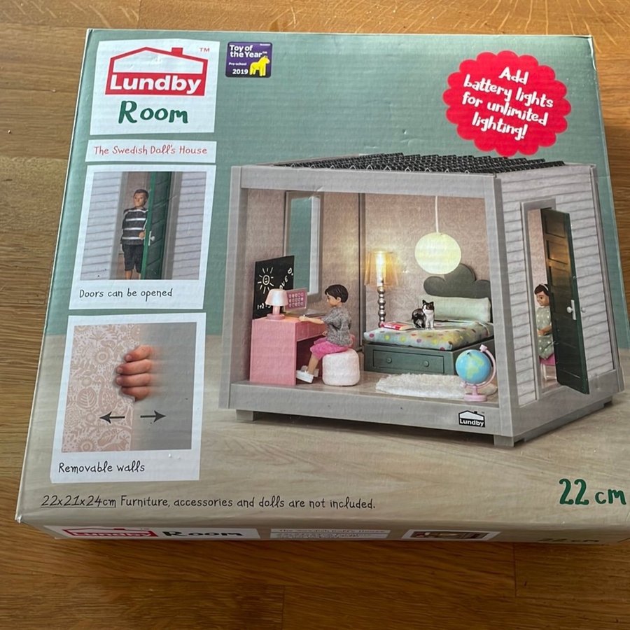 LUNDBY Rum 22 cm - Dockhus nytt