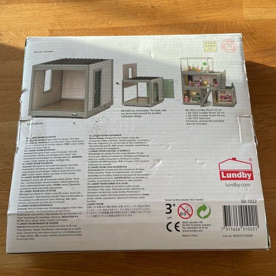 LUNDBY Rum 22 cm - Dockhus nytt