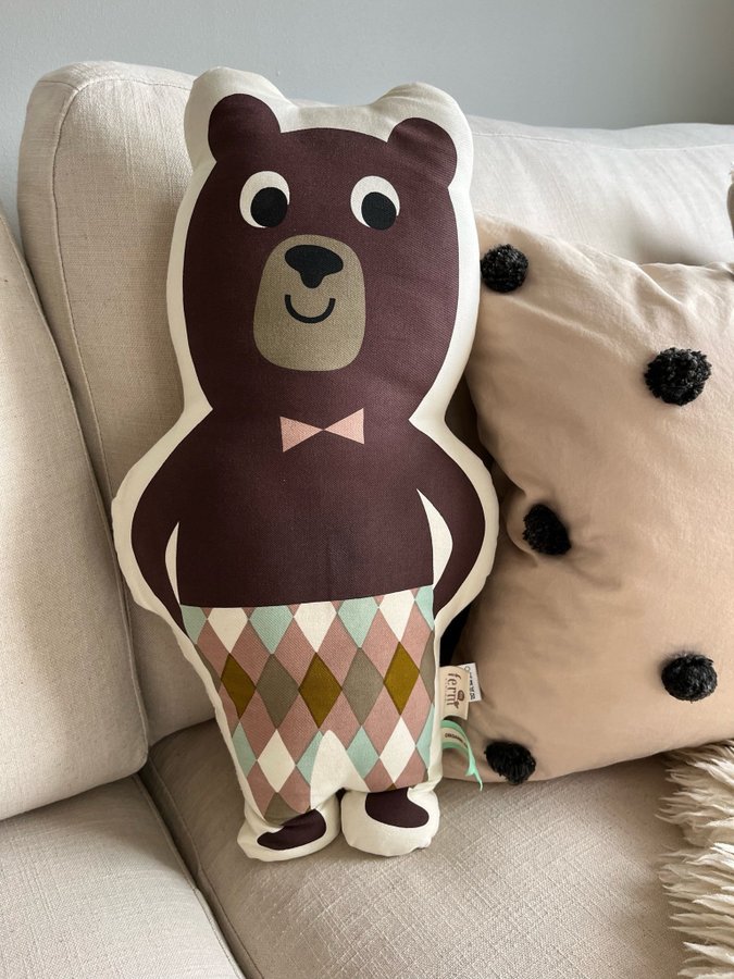 Ferm Living design Nallekudde FERM LIVING Stuffed Cushions - Mr Bear