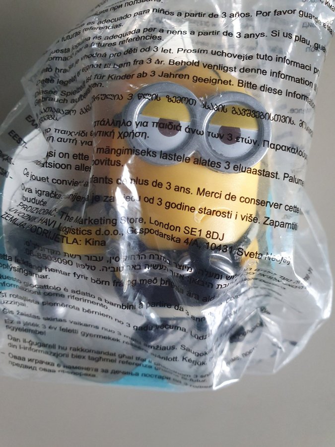 3 st samlarfigurer Minions nya i fp Happy Meal McDonalds 2015