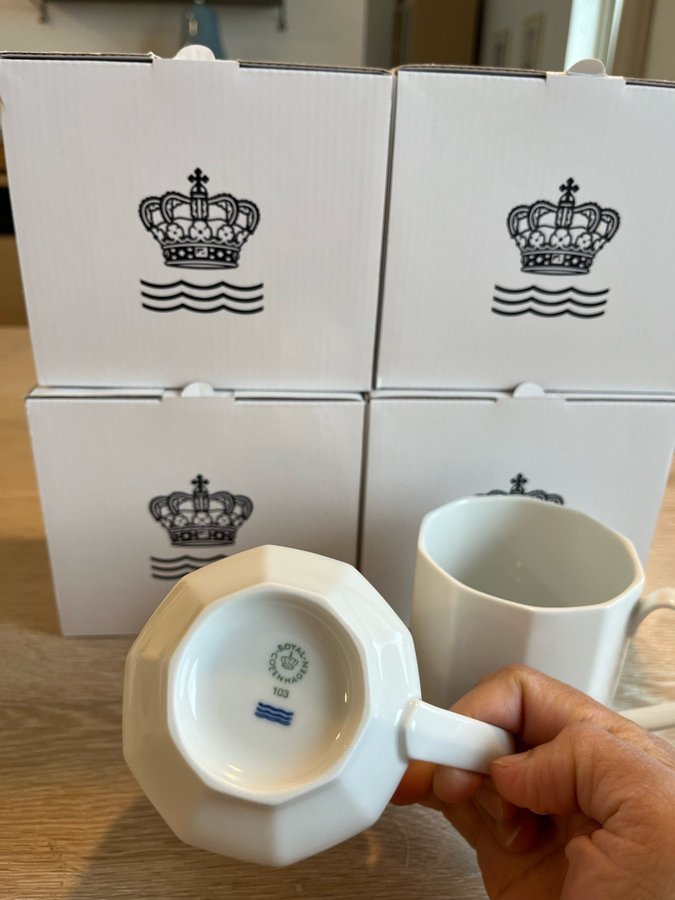 Royal Copenhagen muggar 6 st NYA