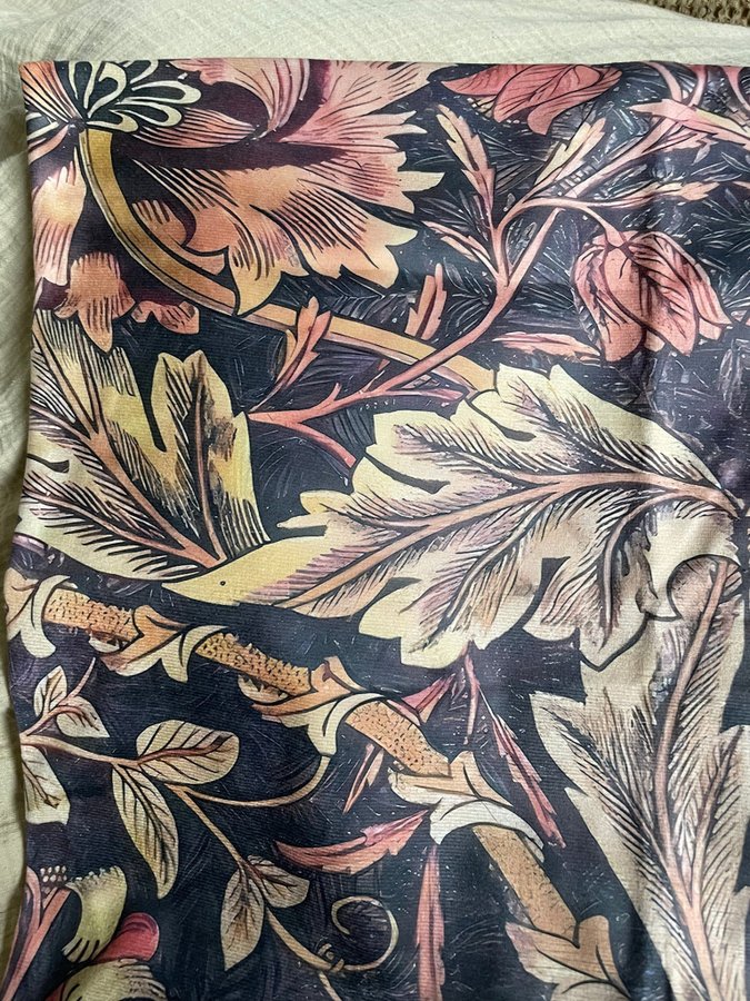 1 Kuddfodral William Morris print sammet