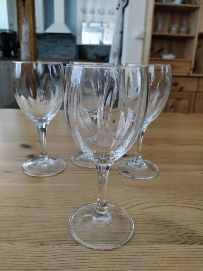 4-Stycken-Glas-Vinglas-Vackra-France