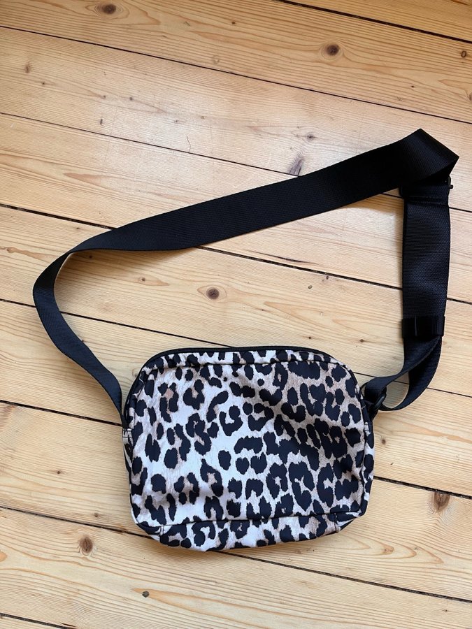 Ganni Leopard Recycled Tech Festival Bag