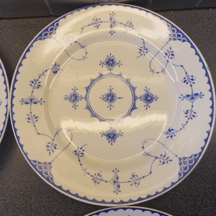 VILLEROY  BOCH "MEISSEN" | 4 st assietter i musselmalet-stil