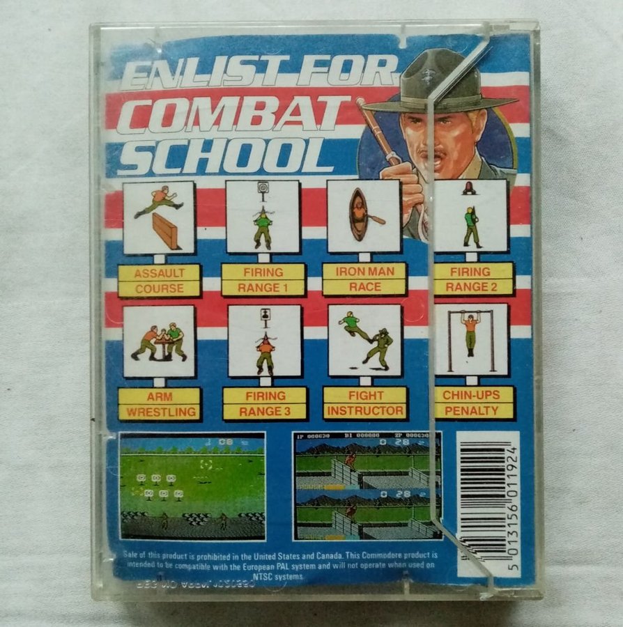 Combat School (Ocean Software - Konami) ->TESTAD<- Commodore 64 / C64 Spel