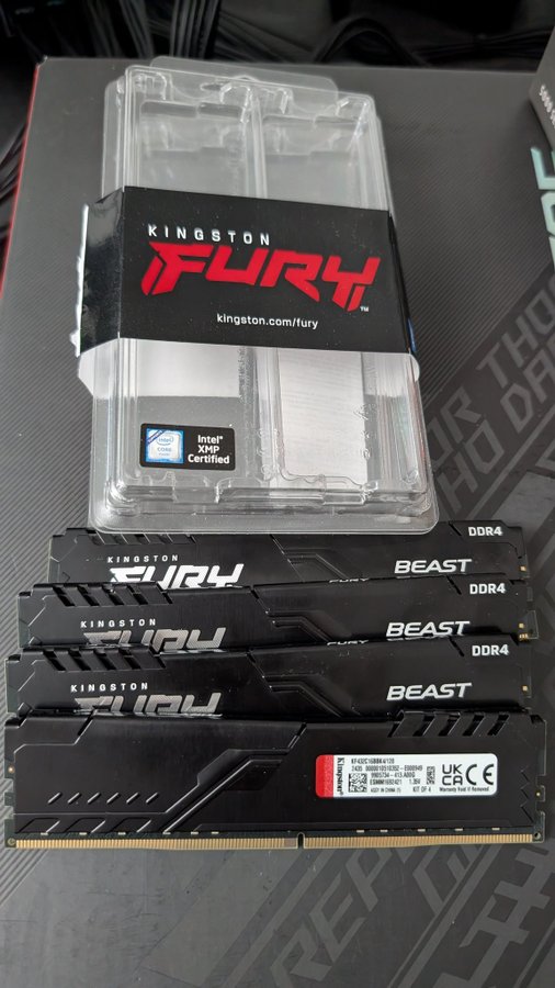 Kingston Fury Beast DDR4 128GB 4x32GB 3200MT/s