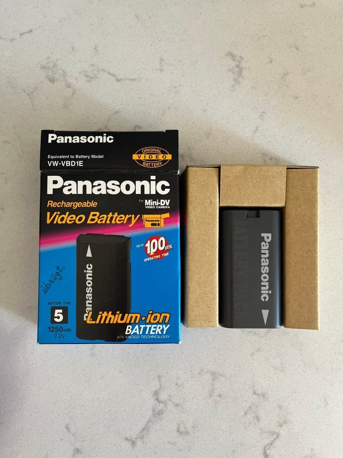 Panasonic videokamera batteri