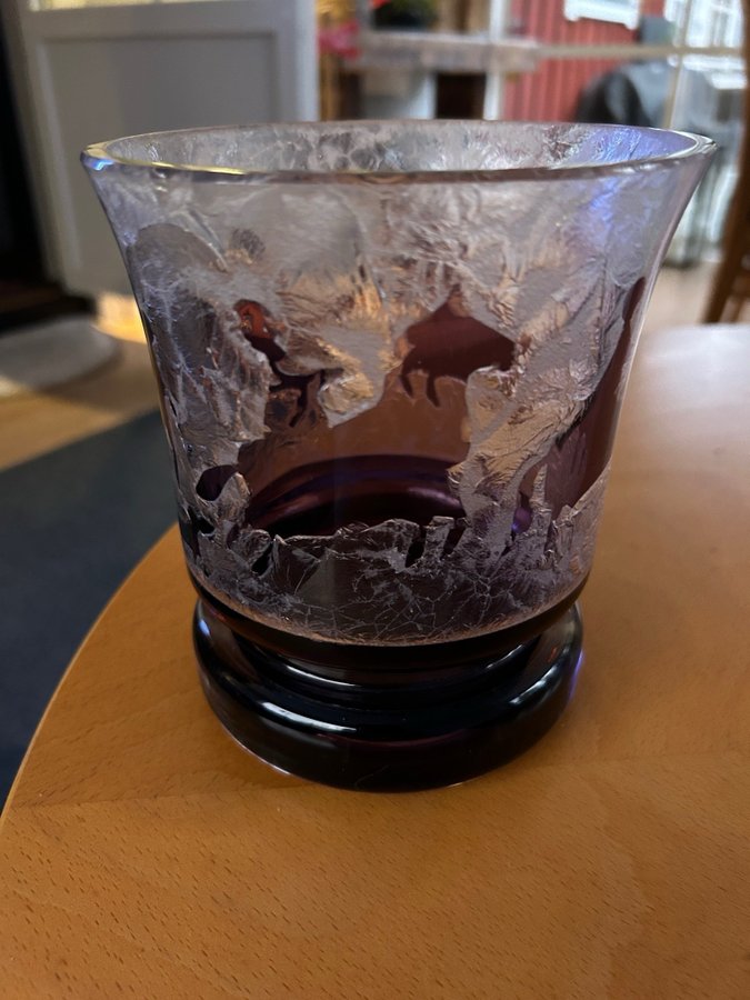 Glas med motiv