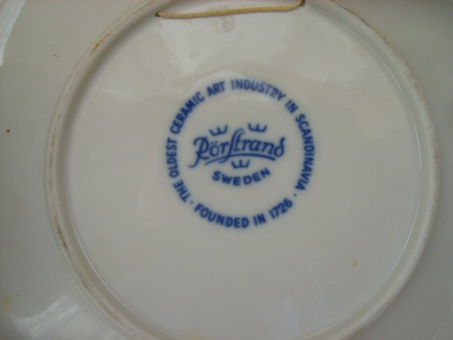 Swedish  jubilee plate Rorstrand.Diameter 18 cm.